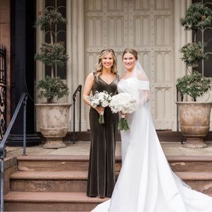 Revelry Dakota Velvet Dress for a bridesmaid